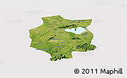 Satellite Panoramic Map of Xuancheng, cropped outside