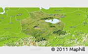 Satellite Panoramic Map of Xuancheng, physical outside