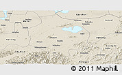 Shaded Relief Panoramic Map of Xuancheng