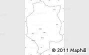 Blank Simple Map of Xuancheng, cropped outside