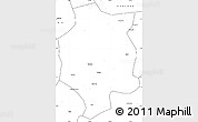 Blank Simple Map of Xuancheng