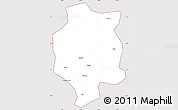 Classic Style Simple Map of Xuancheng, cropped outside