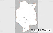 Gray Simple Map of Xuancheng, cropped outside