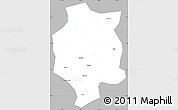 Gray Simple Map of Xuancheng, single color outside