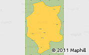 Savanna Style Simple Map of Xuancheng, cropped outside
