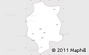 Silver Style Simple Map of Xuancheng, cropped outside