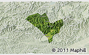 Satellite 3D Map of Yixian, lighten