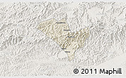 Shaded Relief 3D Map of Yixian, lighten