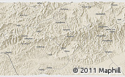 Shaded Relief 3D Map of Yixian