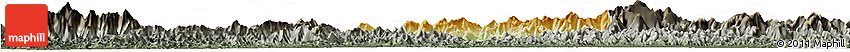 Physical Horizon Map of Yixian, darken, semi-desaturated