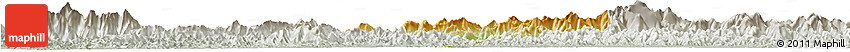 Physical Horizon Map of Yixian, lighten, semi-desaturated