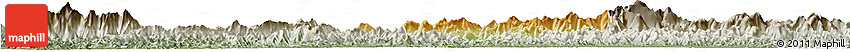 Physical Horizon Map of Yixian, semi-desaturated
