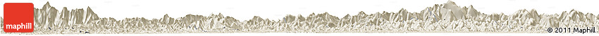 Shaded Relief Horizon Map of Yixian
