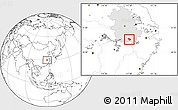 Blank Location Map of Yixian, highlighted parent region