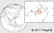 Blank Location Map of Yixian