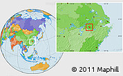 Political Location Map of Yixian