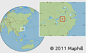 Savanna Style Location Map of Yixian