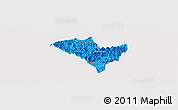 Political Panoramic Map of Yixian, cropped outside