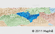 Political Panoramic Map of Yixian, lighten
