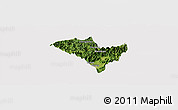 Satellite Panoramic Map of Yixian, cropped outside