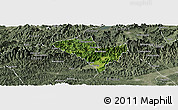 Satellite Panoramic Map of Yixian, semi-desaturated