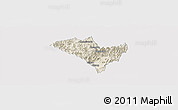 Shaded Relief Panoramic Map of Yixian, cropped outside