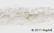 Shaded Relief Panoramic Map of Yixian, lighten