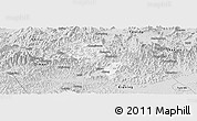 Silver Style Panoramic Map of Yixian