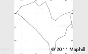 Blank Simple Map of Yixian, no labels
