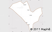 Classic Style Simple Map of Yixian, cropped outside