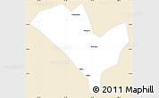 Classic Style Simple Map of Yixian, single color outside