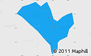Political Simple Map of Yixian, single color outside