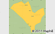 Savanna Style Simple Map of Yixian, single color outside