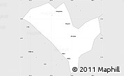 Silver Style Simple Map of Yixian