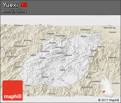 Classic Style 3D Map of Yuexi