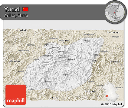 Classic Style 3D Map of Yuexi