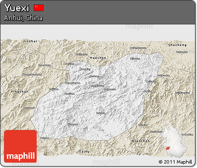 Classic Style 3D Map of Yuexi