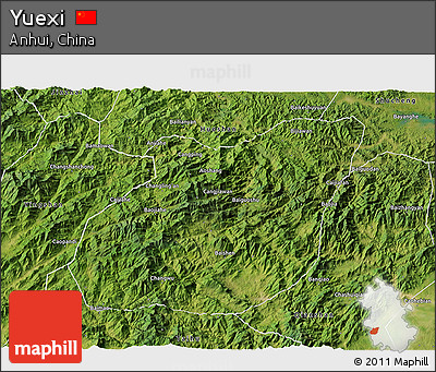Satellite 3D Map of Yuexi