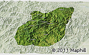 Satellite 3D Map of Yuexi, lighten