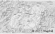 Silver Style 3D Map of Yuexi