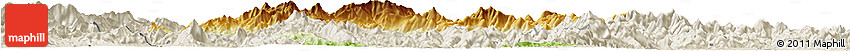 Physical Horizon Map of Yuexi, shaded relief outside Physical Horizon Map of Yuexi, shaded relief outside