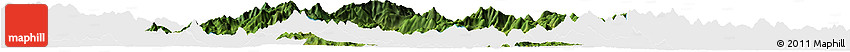 Satellite Horizon Map of Yuexi, single color outside