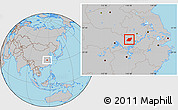 Gray Location Map of Yuexi