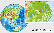 Physical Location Map of Yuexi