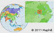 Political Location Map of Yuexi