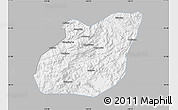 Gray Map of Yuexi, single color outside