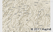 Shaded Relief Map of Yuexi
