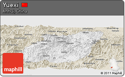 Classic Style Panoramic Map of Yuexi