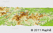 Physical Panoramic Map of Yuexi