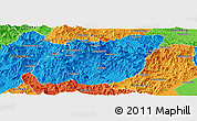 Political Panoramic Map of Yuexi